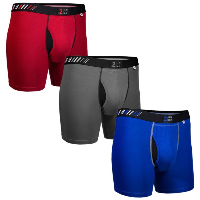 2UNDR Swing Shift 6" Boxer Brief Folds of Honor 3 Pack: 2UNDR Athletic Apparel