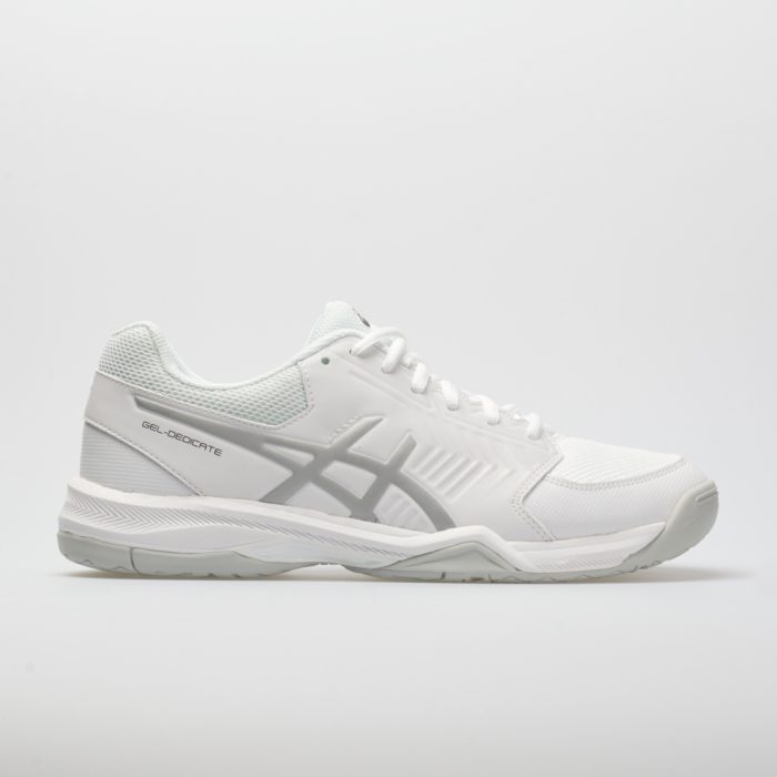 ASICS GEL-Dedicate 5: ASICS Men's Tennis Shoes White/Silver