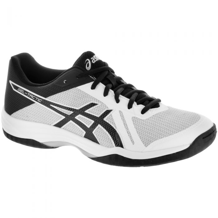 ASICS GEL-Tactic 2: ASICS Men's Indoor, Squash, Racquetball Shoes White/Black/Silver