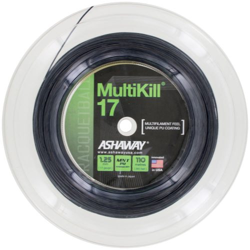 Ashaway MultiKill 17 Black 360' Reel: Ashaway Racquetball String Packages