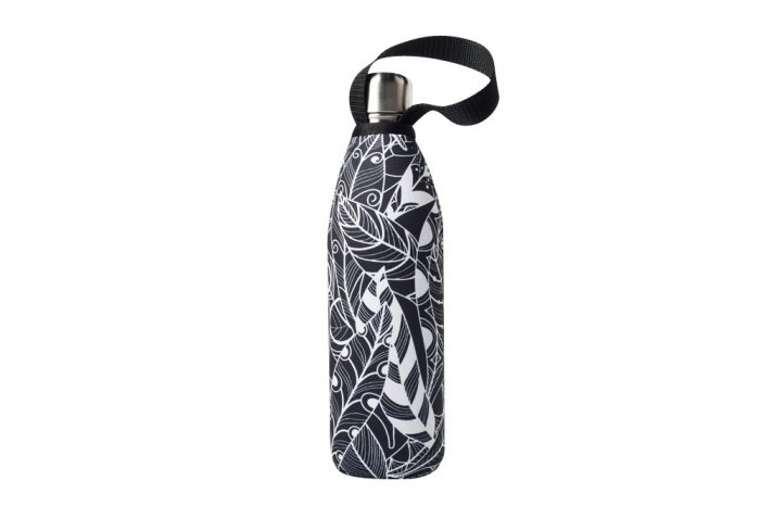 BBBYO Future Bottle+ Carry Cover - 750 ml - feather print/silver, 750ml