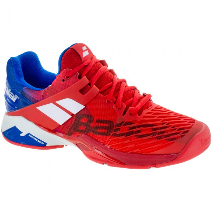 Babolat Propulse Fury: Babolat Men's Tennis Shoes Bright Red/Electric Blue