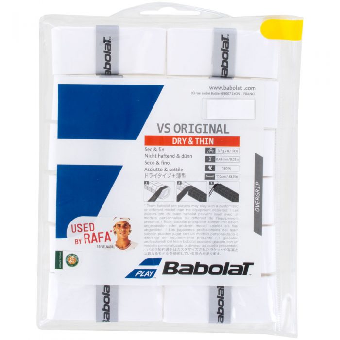 Babolat VS Original Overgrip 12 Pack: Babolat Tennis Overgrips
