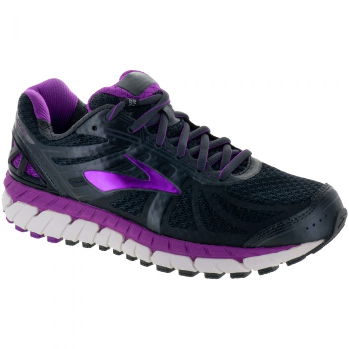 Brooks Ariel 16: Brooks Women's Running Shoes Anthracite/Purple Cactus Flower/Primer Gray