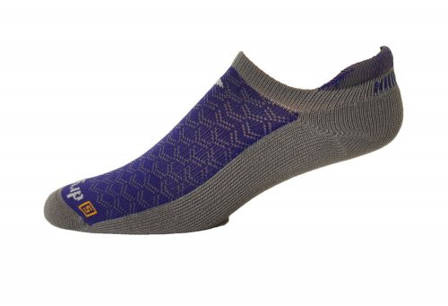 Drymax Running Lite-Mesh No Show Tab Socks - anthracite/purple, large