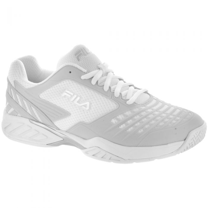 Fila Axilus Energized: Fila Men's Tennis Shoes White/Metallic Silver/White