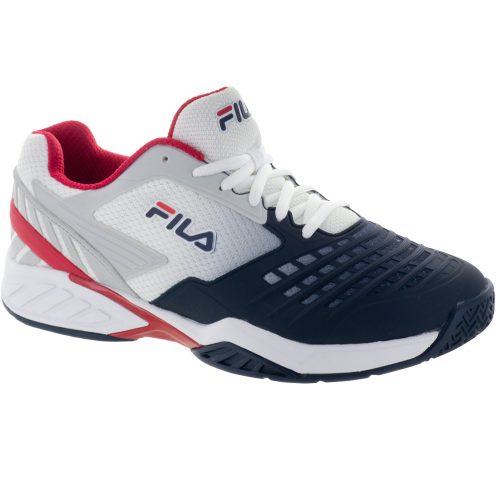 Fila Axilus Energized: Fila Men's Tennis Shoes White/Navy/Red