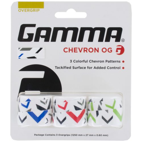 Gamma Chevron Overgrip 3 Pack: Gamma Tennis Overgrips