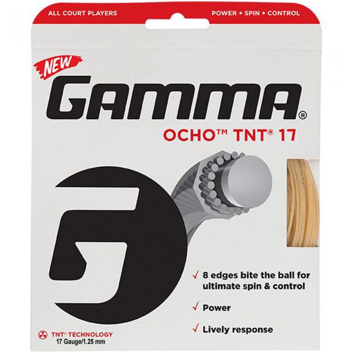 Gamma Ocho TNT 17 1.25: Gamma Tennis String Packages