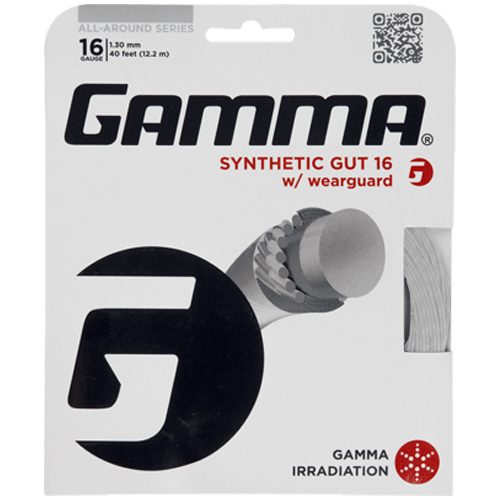 Gamma Synthetic Gut 16 Wearguard: Gamma Tennis String Packages