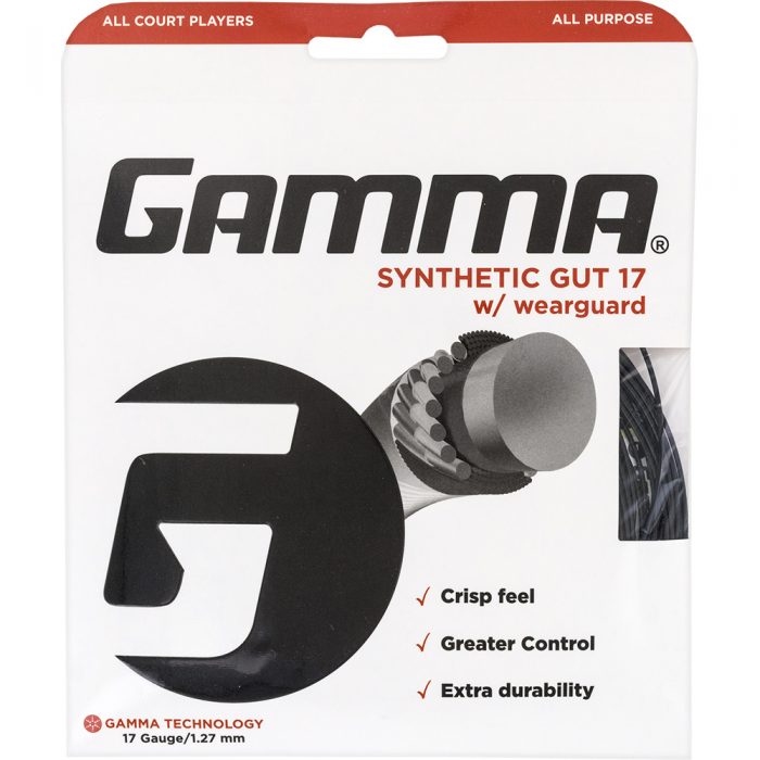 Gamma Synthetic Gut 17 Wearguard: Gamma Tennis String Packages