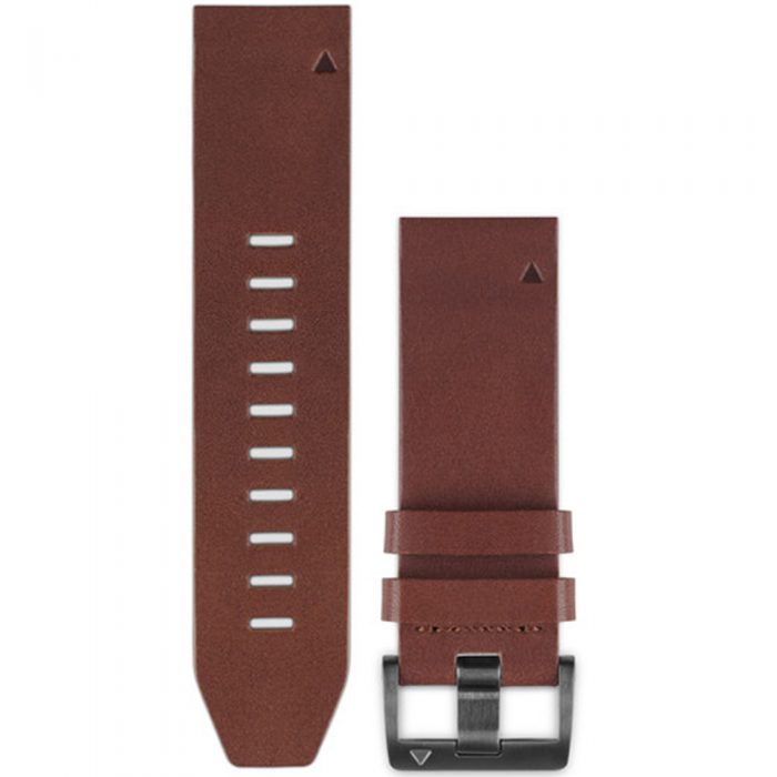 Garmin fenix 5 22mm QuickFit Brown Leather Band: Garmin HRM, GPS, Sport Watch Accessories