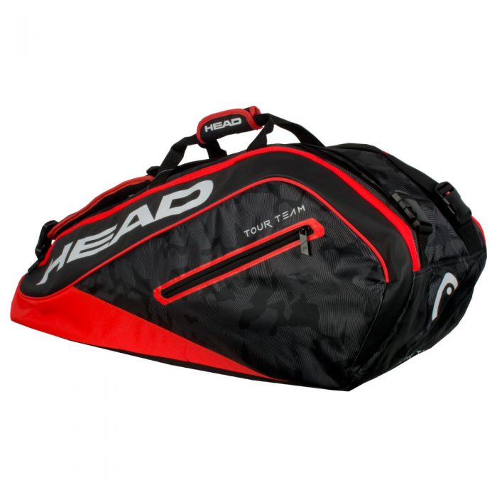 HEAD Tour Team 9 Racquet Supercombi Bag 2018 Black/Red: HEAD Tennis Bags