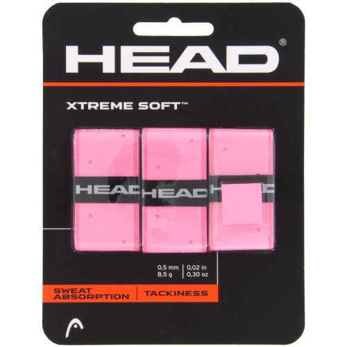 HEAD Xtreme Soft Overgrips Pink 3 Pack: HEAD Tennis Overgrips