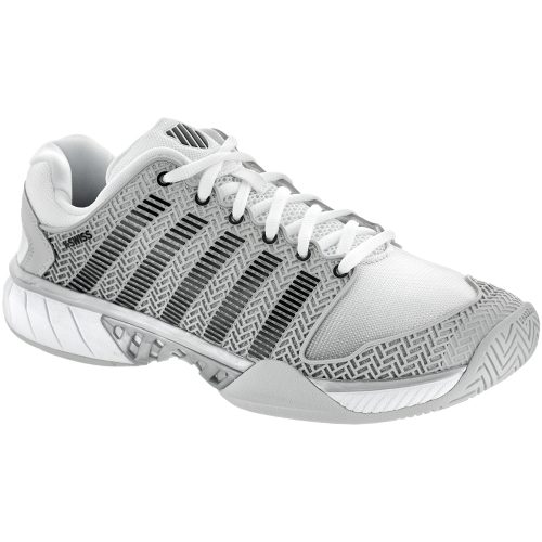 K-Swiss Hypercourt Express: K-Swiss Men's Tennis Shoes Glacier Gray/White/Silver