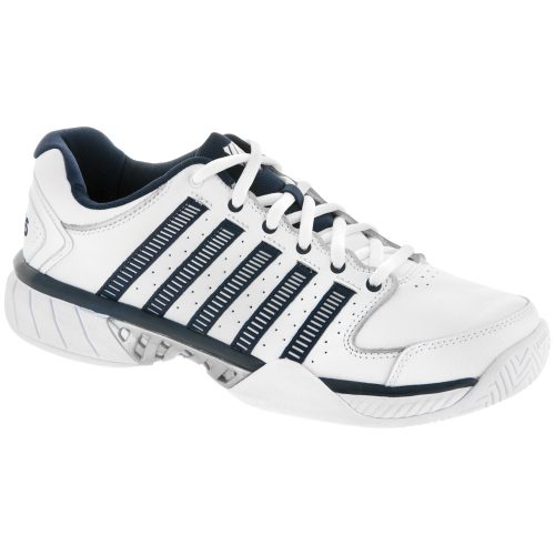K-Swiss Hypercourt Express LTR: K-Swiss Men's Tennis Shoes White/Navy/Silver
