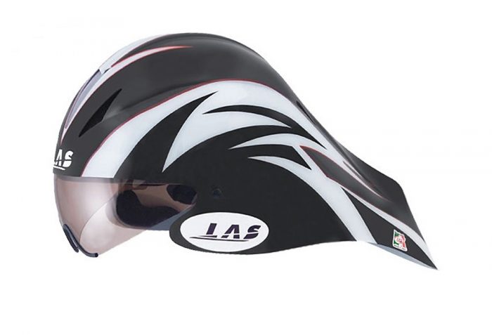 LAS Cronometro Helmet - white/red/black, s-xl