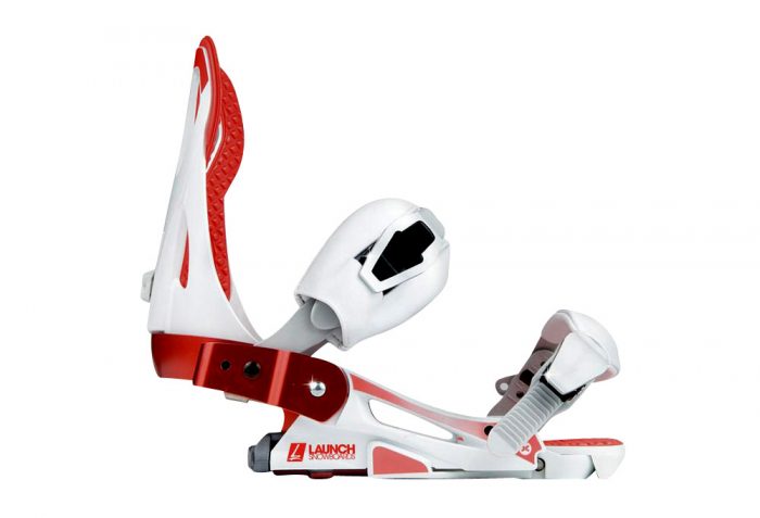 Launch Snowboards TM Binding - white/red, large