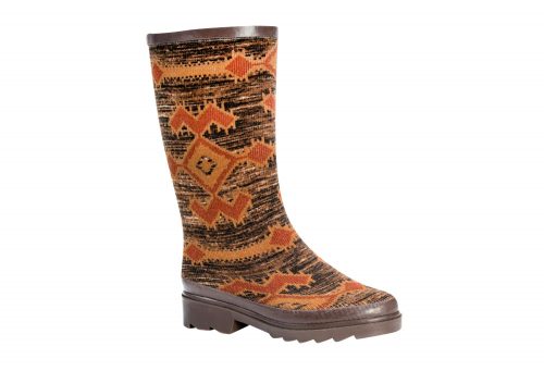 MUK LUKS Anabelle Rain Boots - Women's - zigzag tribal marl brown, 10