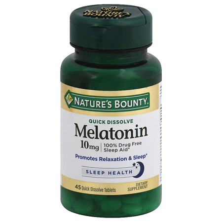 Nature's Bounty Quick Dissolve Melatonin 10mg Tablets - 45 ea