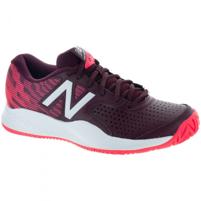 New Balance 696v3: New Balance Women's Tennis Shoes Oxblood/Vivid Coral