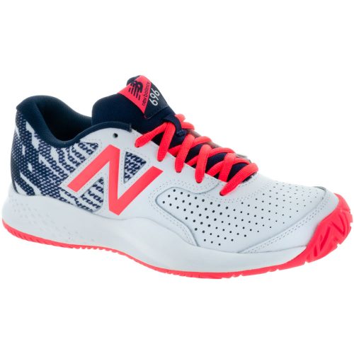 New Balance 696v3: New Balance Women's Tennis Shoes Pigment/Vivid Coral