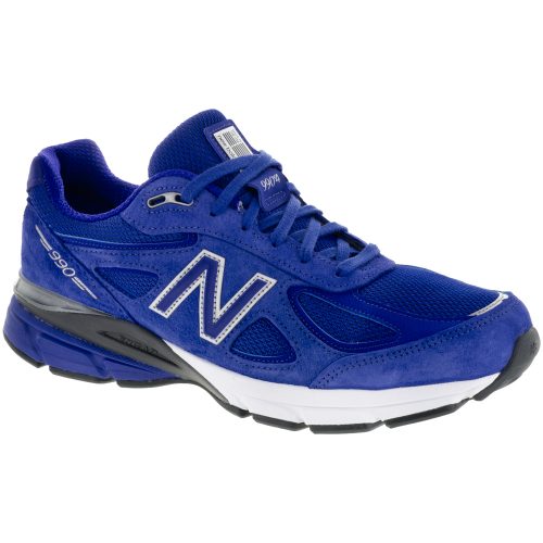 New Balance 990v4: New Balance Men's Running Shoes UV Blue/Silver