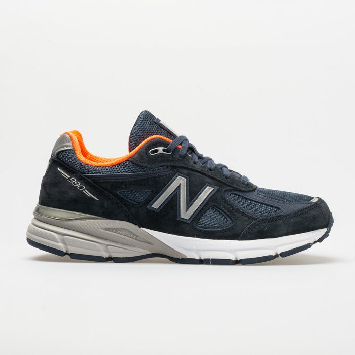 New Balance 990v4: New Balance Women's Running Shoes Navy/Silver