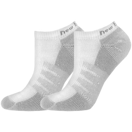 New Balance No Show with Coolmax White Socks 2 Pack: New Balance Socks
