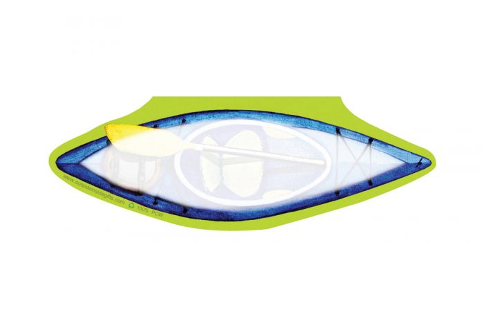 Outside Inside Kayak Note Pad - one color, one size