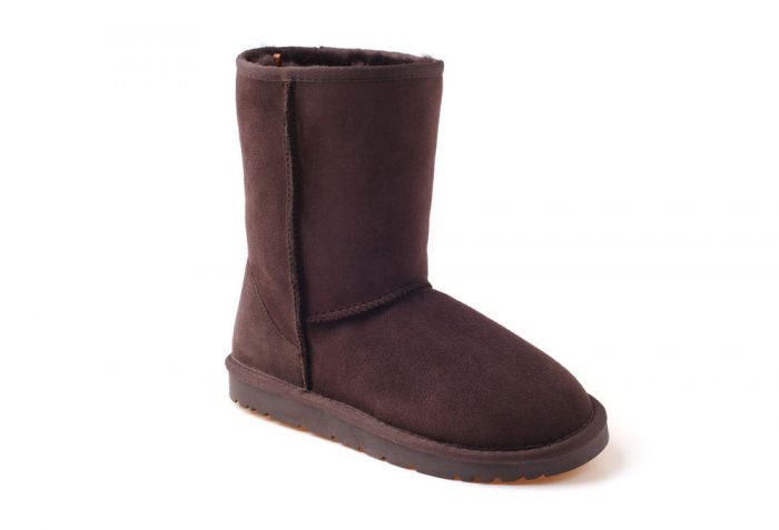 Ozwear Genuine Sheepskin 3/4 Boots - Women's - chocolate, 10.5-11
