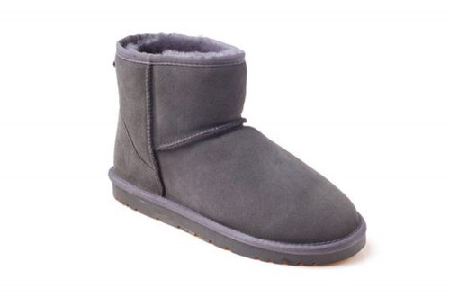 Ozwear Genuine Sheepskin Mini Boots - Women's - charcoal, 10.5-11