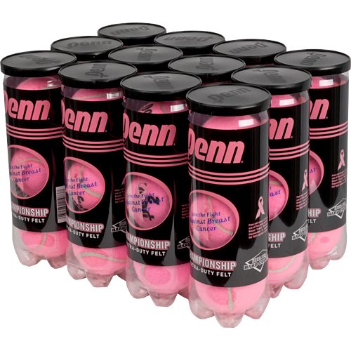 Penn Championship Pink Extra Duty 12 Cans: Penn Tennis Balls