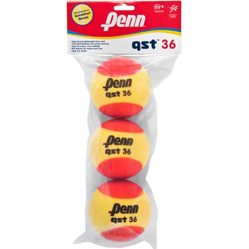 Penn QST 36 Foam 3 Pack: Penn Tennis Balls