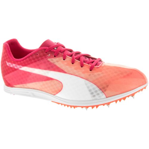 Puma evoSPEED Distance V6: PUMA Women's Running Shoes Fluo Peach/Rose Red/White