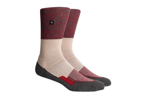 Richer Poorer Statik Athletic Socks - charcoal/red, one size