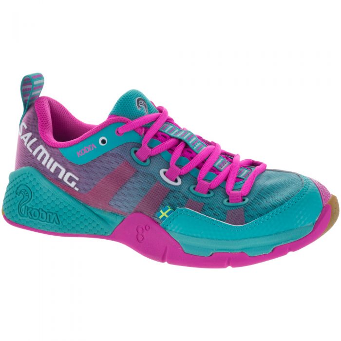 Salming Kobra: Salming Women's Indoor, Squash, Racquetball Shoes Turquoise/Pink