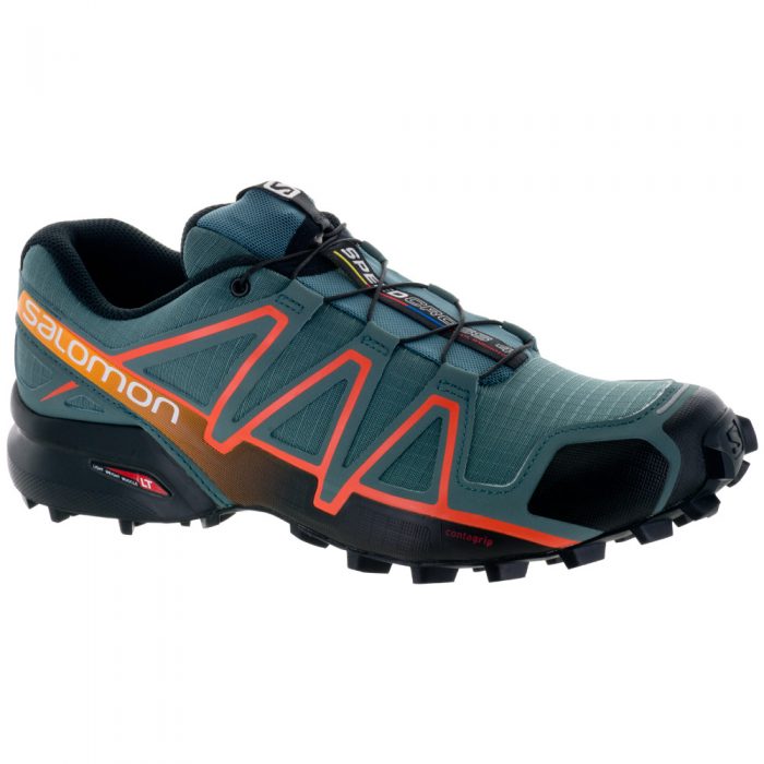 Salomon Speedcross 4: Salomon Men's Running Shoes North Atlantic/Black/Scarlet Ibis