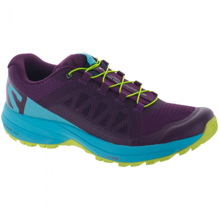 Salomon XA Elevate: Salomon Women's Running Shoes Dark Purple/Blue Curacao/Acid Lime