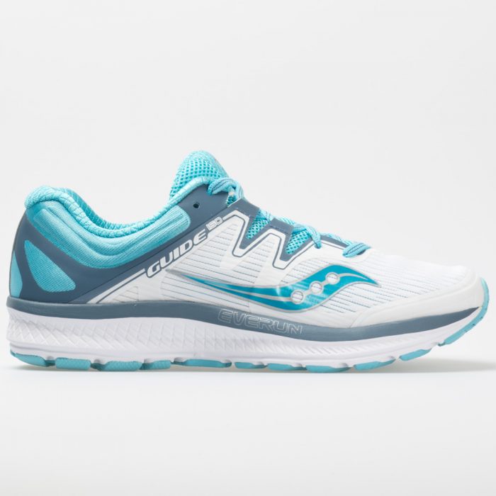 Saucony Guide ISO: Saucony Women's Running Shoes White/Blue