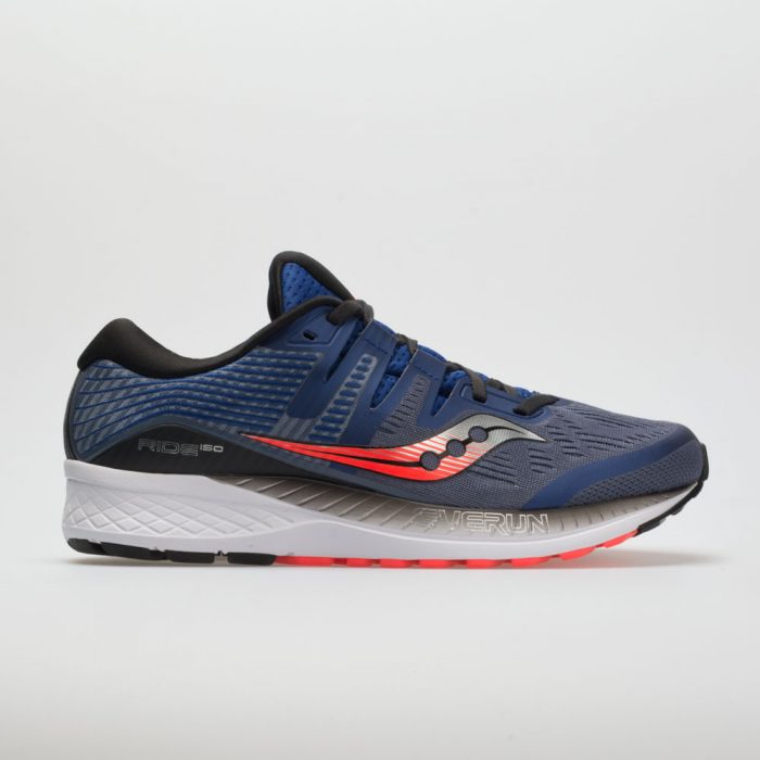 Saucony Ride ISO: Saucony Men's Running Shoes Grey/Blue/ViZiRed