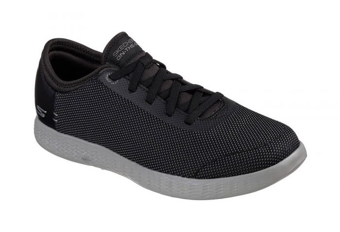 Skechers 2 Tone Mesh Shoes - Men's - black/grey, 12