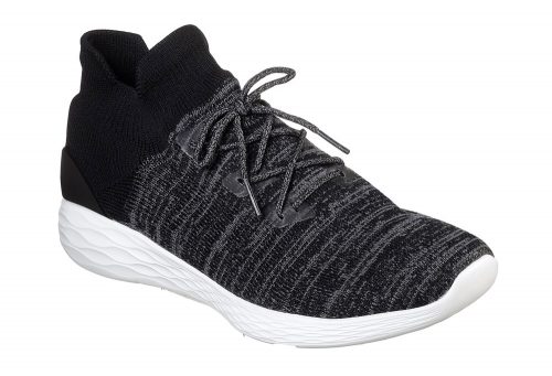 Skechers Go Strike Knit Shoes - Men's - black/white, 12