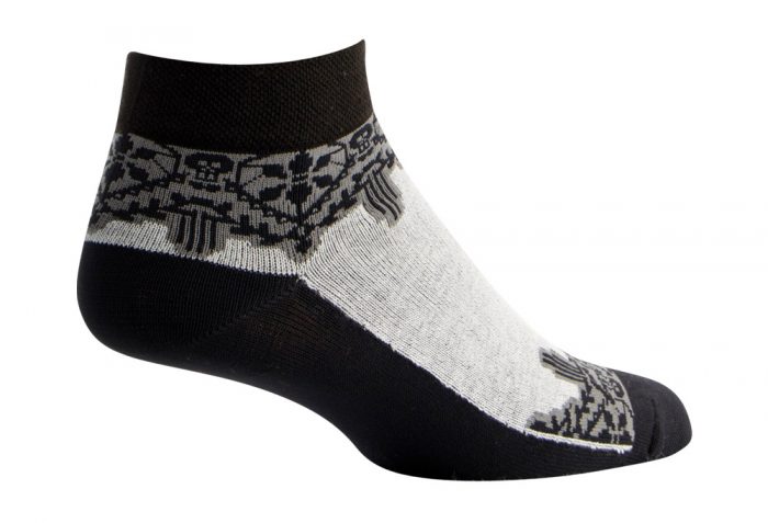 Sock Guy Lacey 1" Socks - Women's - black/white, s/m