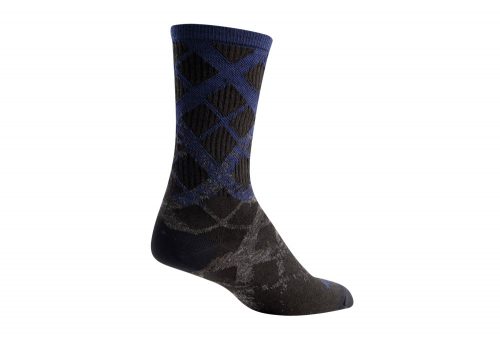 Sock Guy Wool Crew 6" Fade Socks - black/blue/grey, s/m