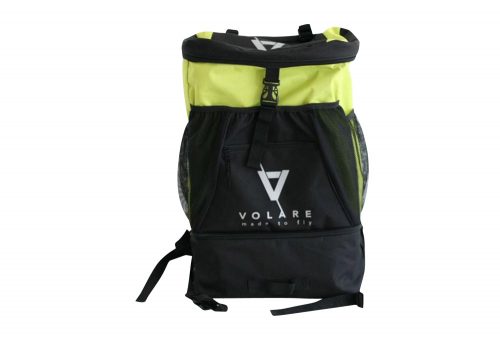 Volare Triathlon Transition Bag w/Bonus Race Belt - black/yellow, one size