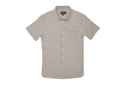 Wilder & Sons Burnside Short Sleeve Button Down Shirt - Men's - stone, x-large