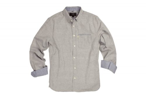 Wilder & Sons Hawthorne Long Sleeve Button Down Shirt - Men's - stone, medium
