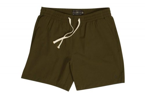 Wilder & Sons Seaside Volley 6" Shorts - Men's - dark olive, x-large