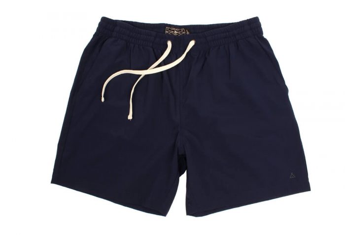 Wilder & Sons Seaside Volley 6" Shorts - Men's - navy blue, large
